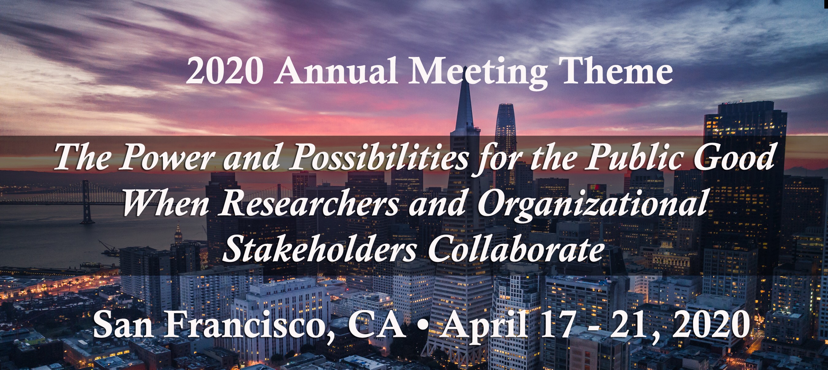 2020 Annual Meeting Theme